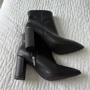 Marc Fisher Sleek Black Heeled Boots
